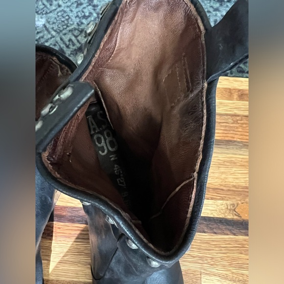 A.S. 98 studded heeled boots with cut out heel - Picture 6 of 8